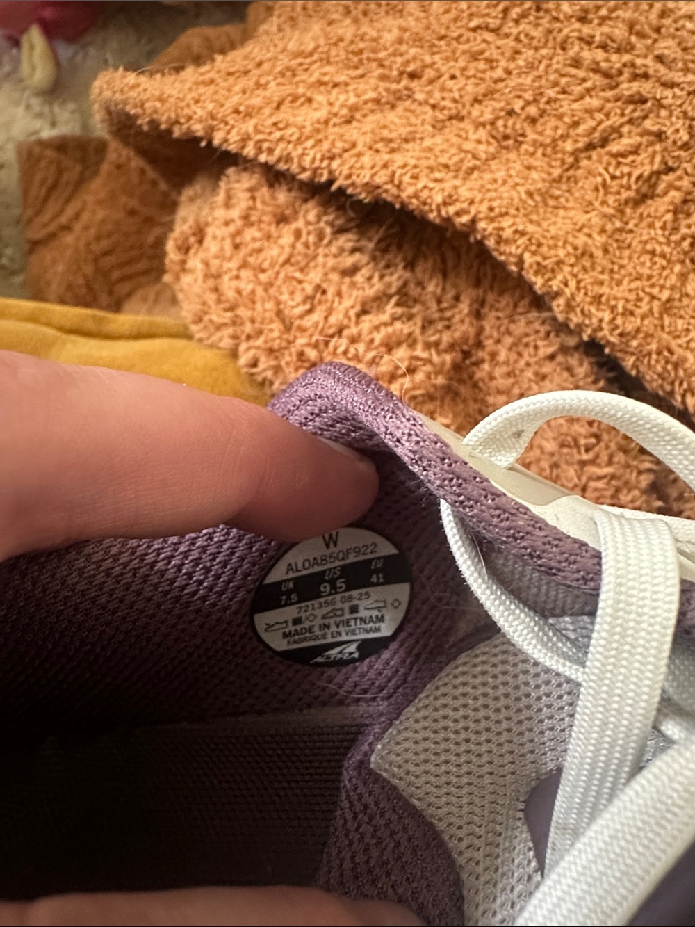 Altra Women's White Running Shoes with Purple Accents - Picture 6 of 6